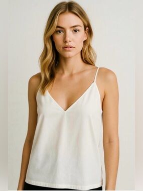 A new day Women’s Cream V-Neck Camisole Tank Top